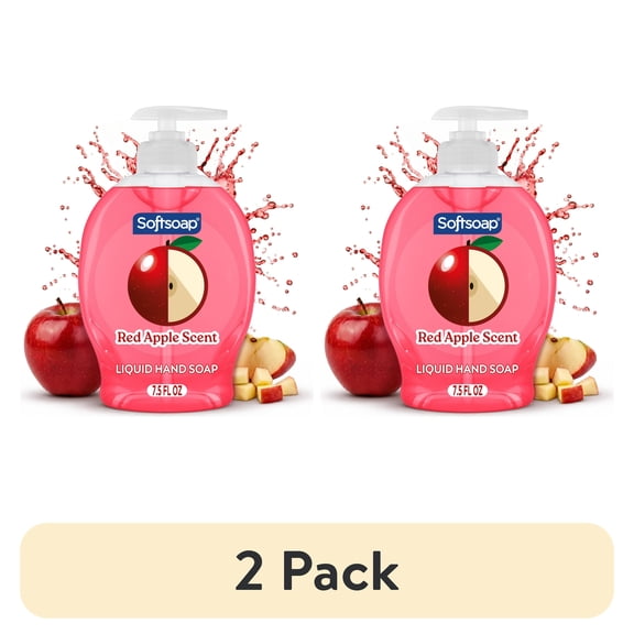 (2 pack) Softsoap Limited Edition Liquid Hand Soap, Red Apple Scent, 7.5 fl oz
