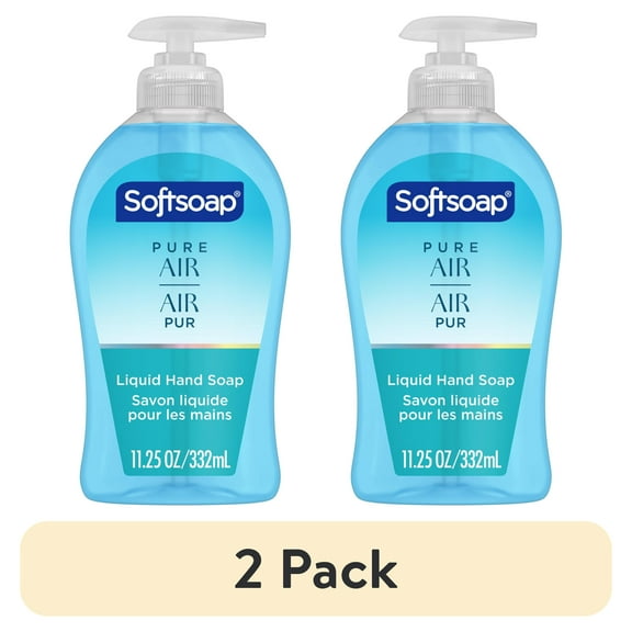 (2 pack) Softsoap Pure Air Liquid Hand Soap, Ocean Breeze with Bergamot, 11.25 Fluid Ounce Bottle