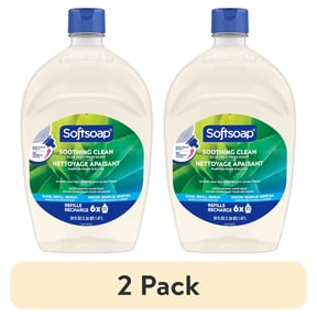 (2 pack) Softsoap Soothing Clean Liquid Hand Soap with New Easy Pour Spout, Aloe Vera Fresh Scent, 50 fl oz