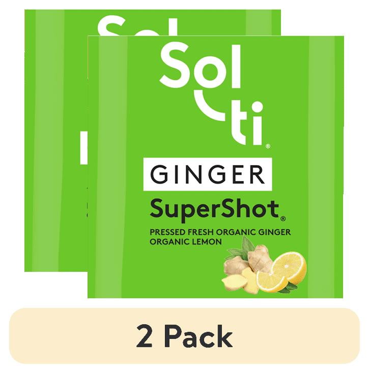 (2 pack) Sol-Ti SuperShot Ginger Living Beverage 2.1 fl oz
