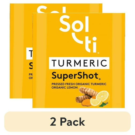 (2 pack) Sol-Ti SuperShot Turmeric Living Beverage 2.1 fl oz