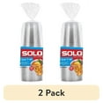 thumbnail image 1 of (2 pack) Solo Party Disposable Plastic Cups, Clear, 18 oz, 25 Count, 1 of 13