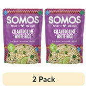 (2 pack) Somos Cilantro Lime White Rice, 8.8 oz Pouch
