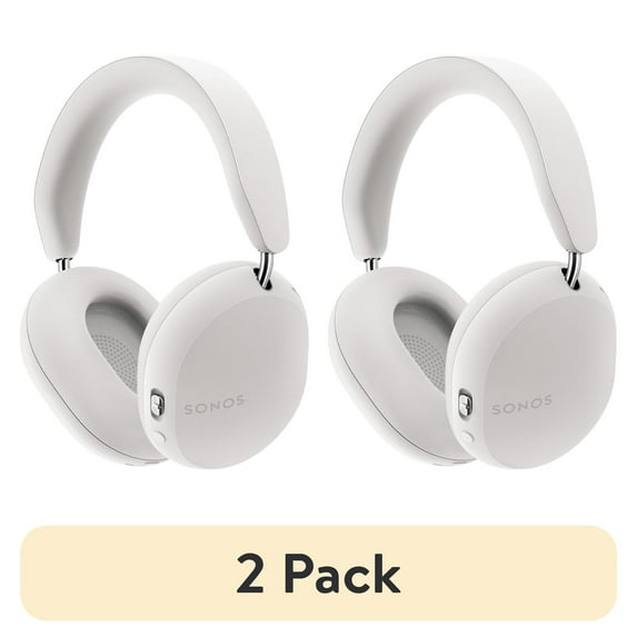 (2 pack) Sonos Ace Wireless Noise Canceling Over Ear Headphones, White