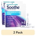 thumbnail image 1 of (2 pack) Soothe Lubricant Preservative Free Eye Drops for Dry Eye Irritation Relief, 0.02 fl oz, 30 Pack, 1 of 9