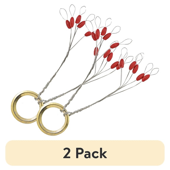 (2 pack) South Bend Professional Bobber Stops Fishing Accessory, Size 3, 8-12 lb. Test
