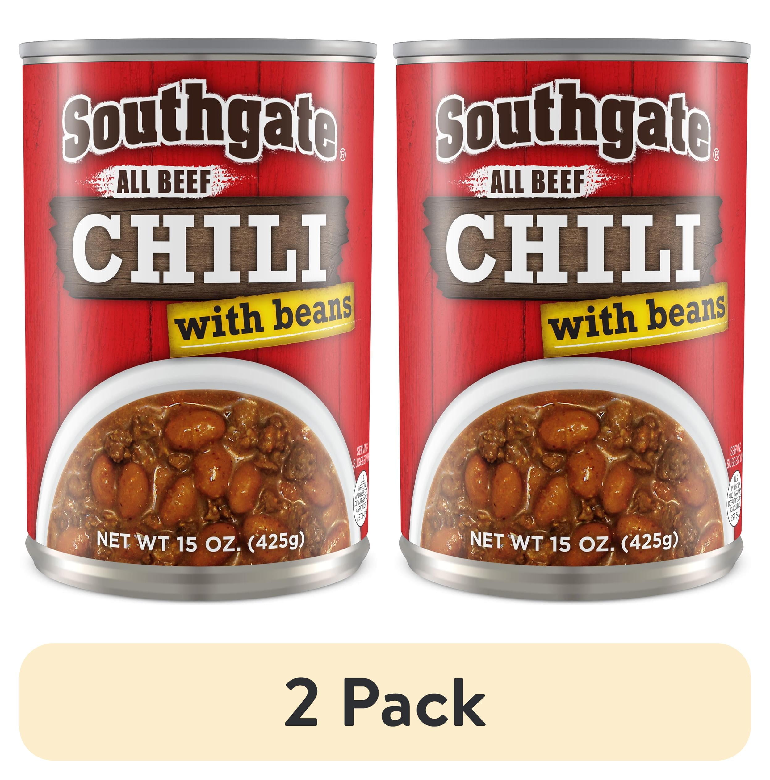2 pack) Southgate Chili with Beans, 15 oz Can - Walmart.com