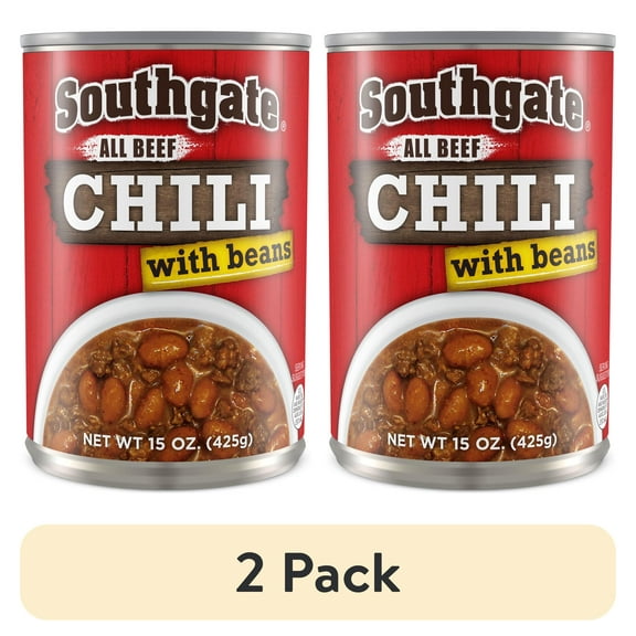 (2 pack) Southgate Chili with Beans, 15 oz Can