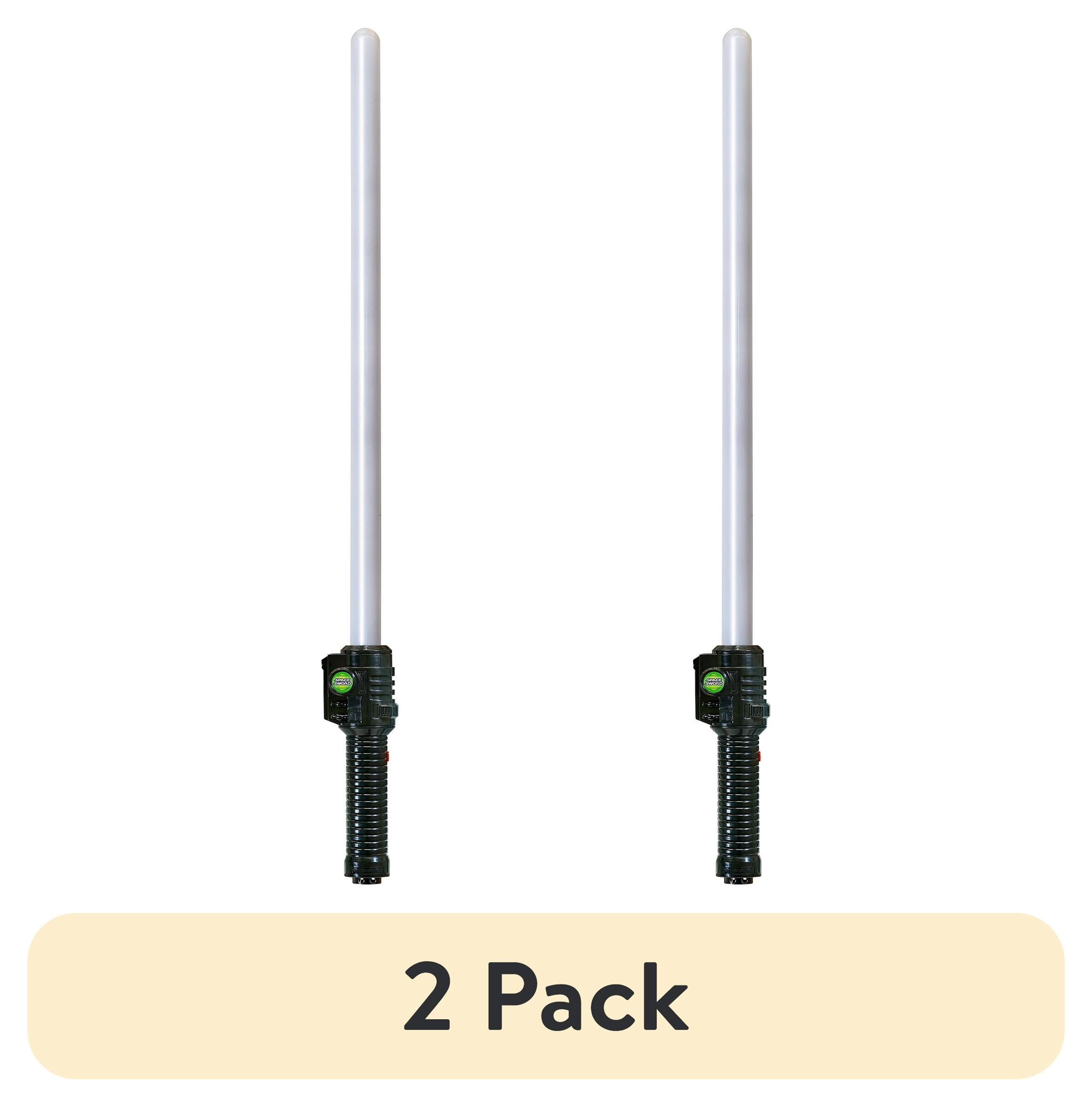 (2 pack) Space Sword with Active LED Lights and Action Sounds for Costume Roleplay, Suitable for Kids Ages 5+