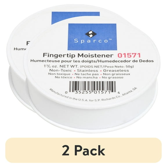 Sparco, SPR01571, 1 3/4 Ounce Fingertip Moistener, 1 Each, White