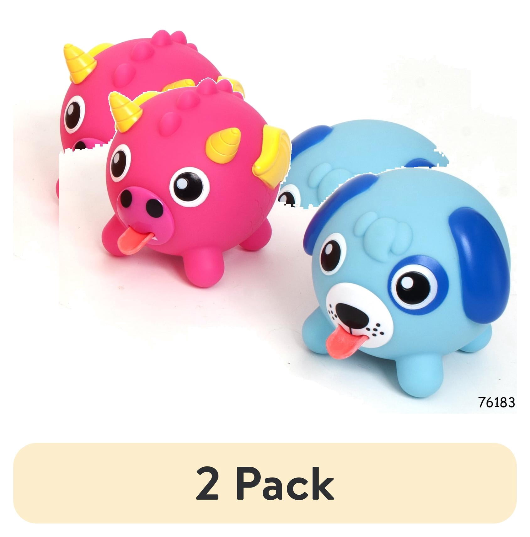 (2 pack) Spark Create Imagine Light Up Squishy Animals - For Ages 2 & Up - Adorable Interactive Fun - 1 Mystery Squishy Animal Toy!