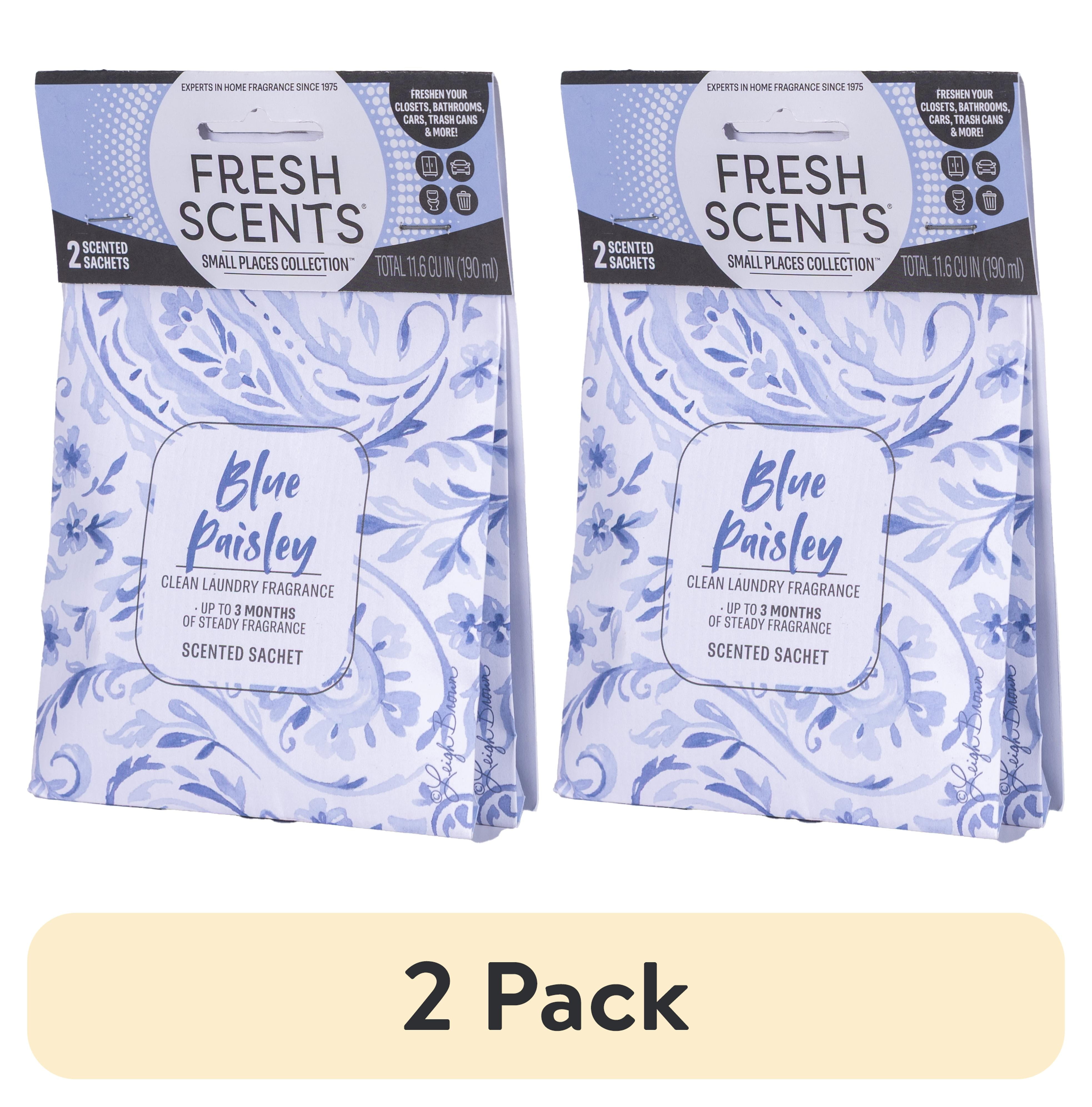 (2 pack) Paisley - Fresh Scents 2 Pack scented sachet - Small Places Collection