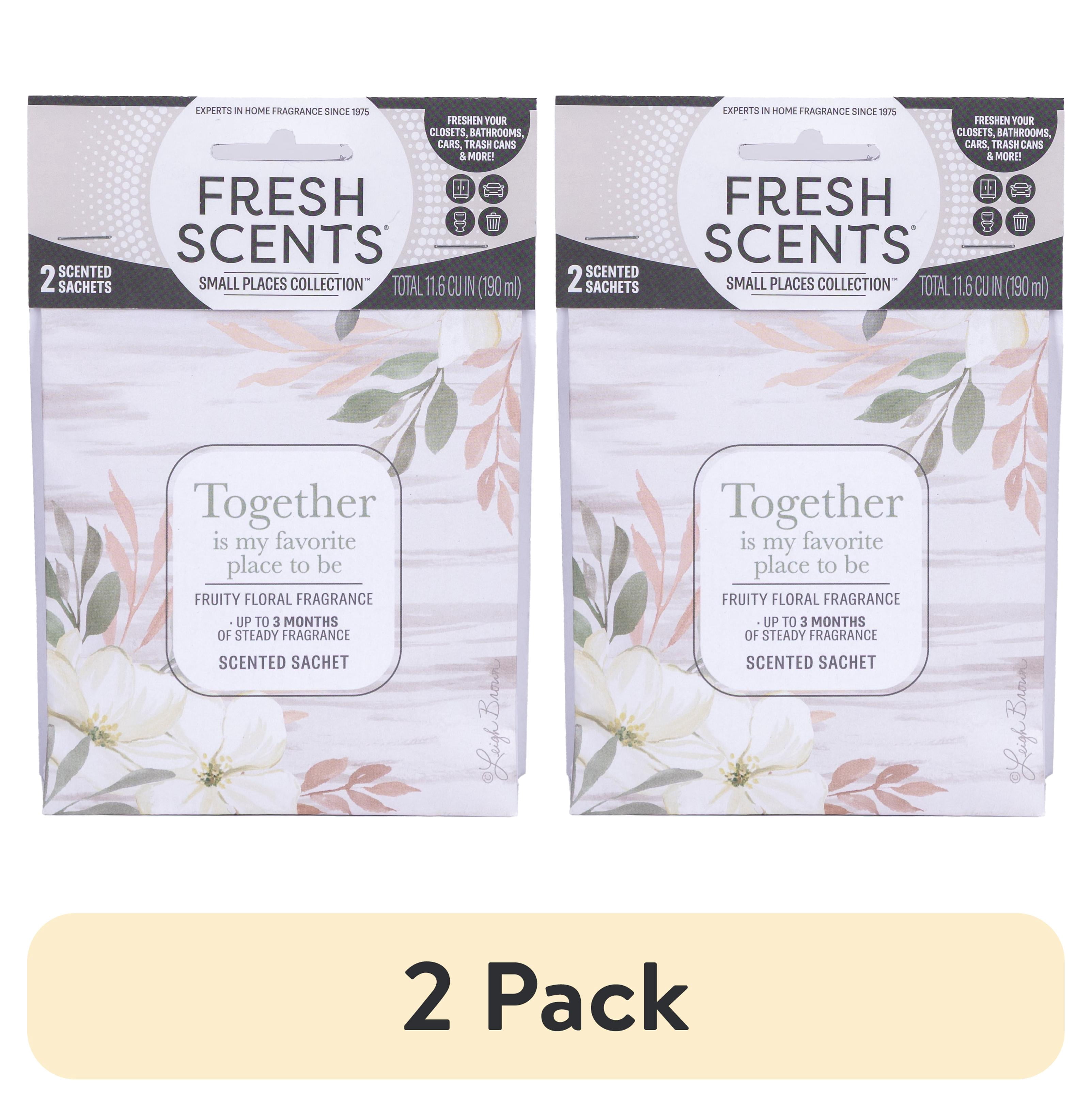 (2 pack) Together - Fresh Scents 2 Pack scented sachet - Small Places Collection