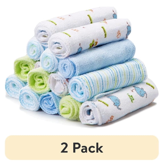 Spasilk 10 Pack Cotton Terry Washcloths