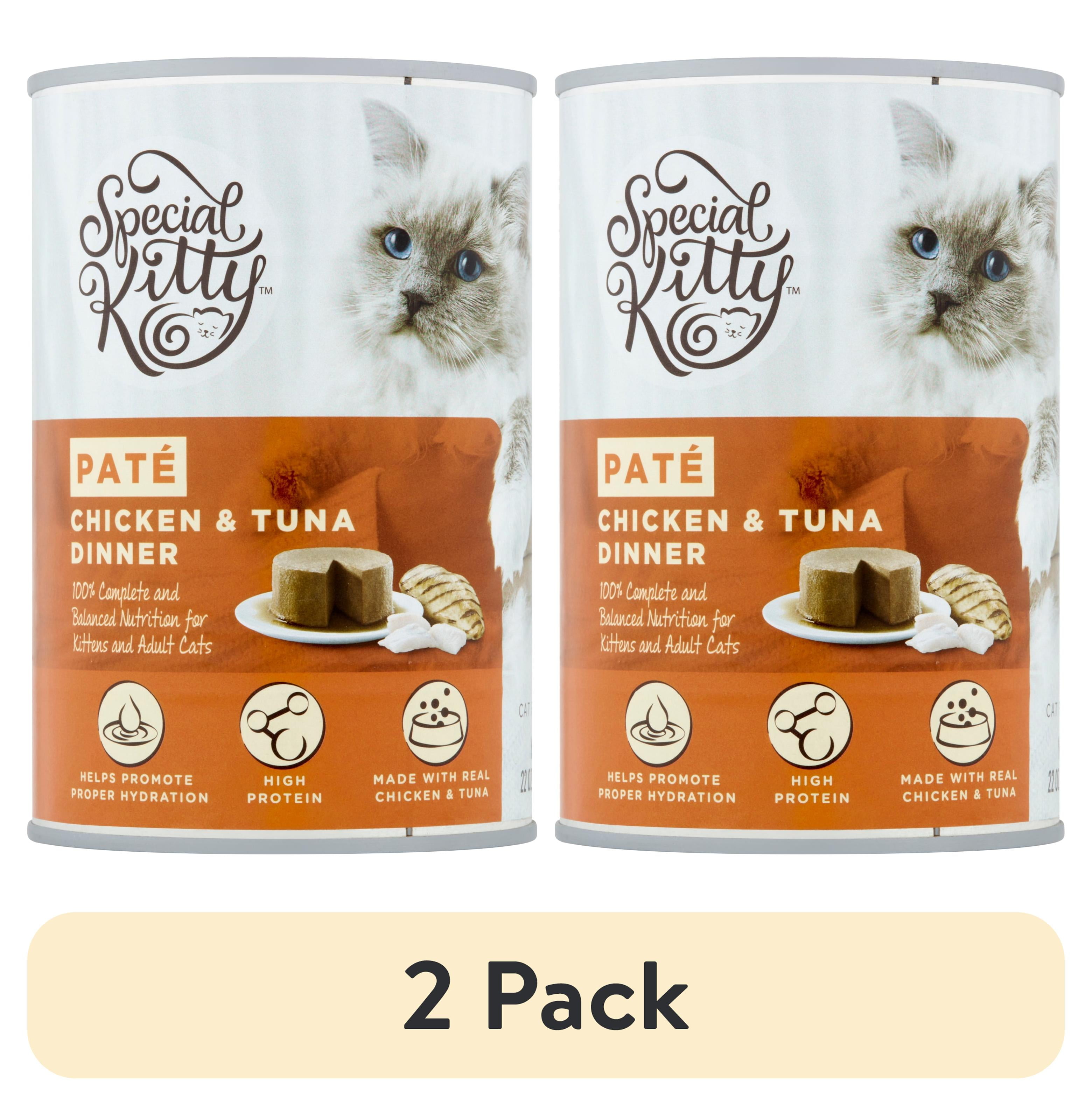(2 pack) Special Kitty Chicken & Tuna Dinner Pate Wet Cat Food, 22 oz Can