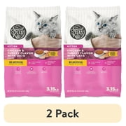 (2 pack) Special Kitty Chicken and Turkey Flavor with Oatmeal Kibble Dry Cat Food for Kittens, 3.15 lb Bag