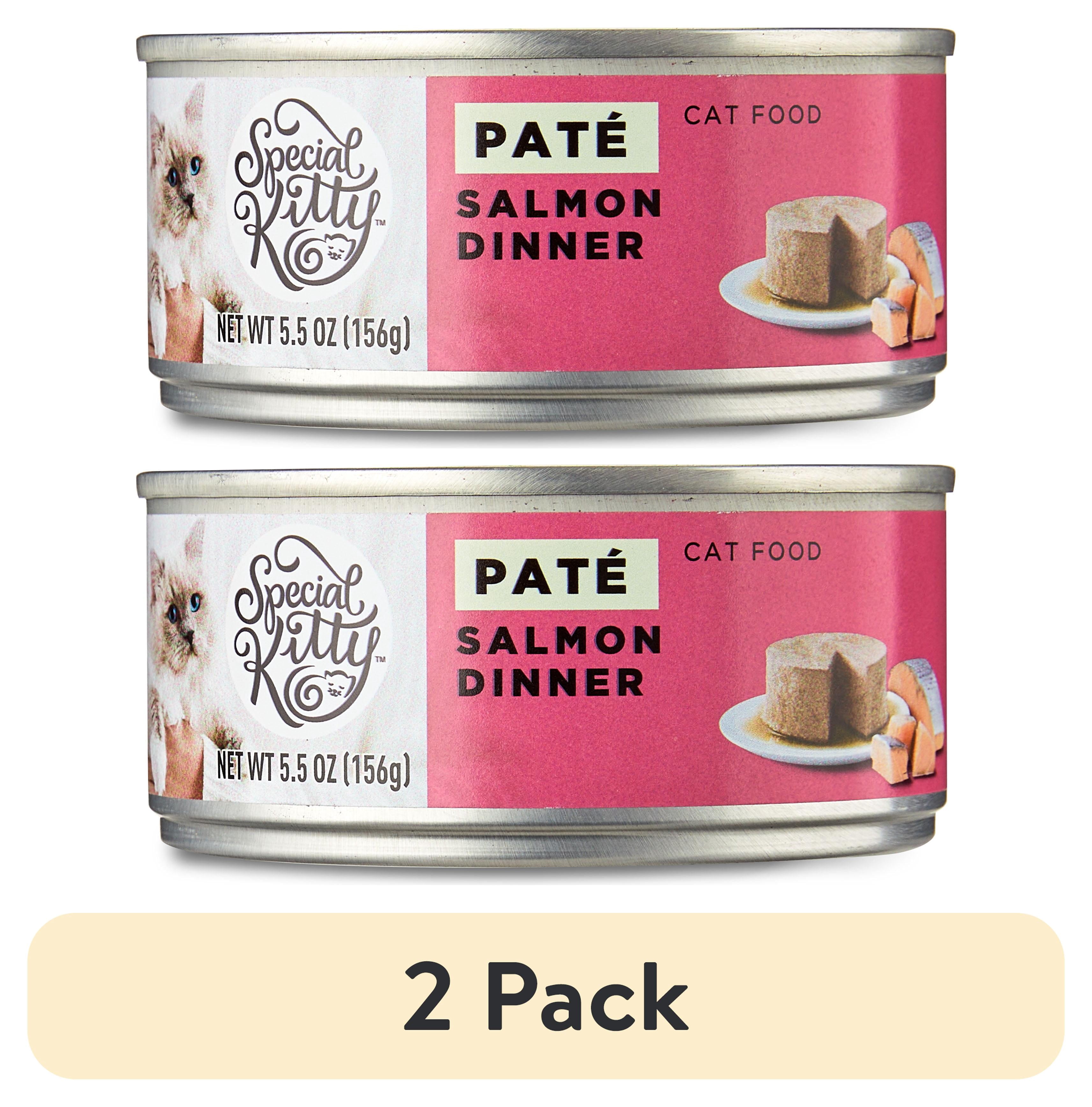 (2 pack) Special Kitty Salmon Dinner Pate Wet Cat Food, 5.5 oz Can