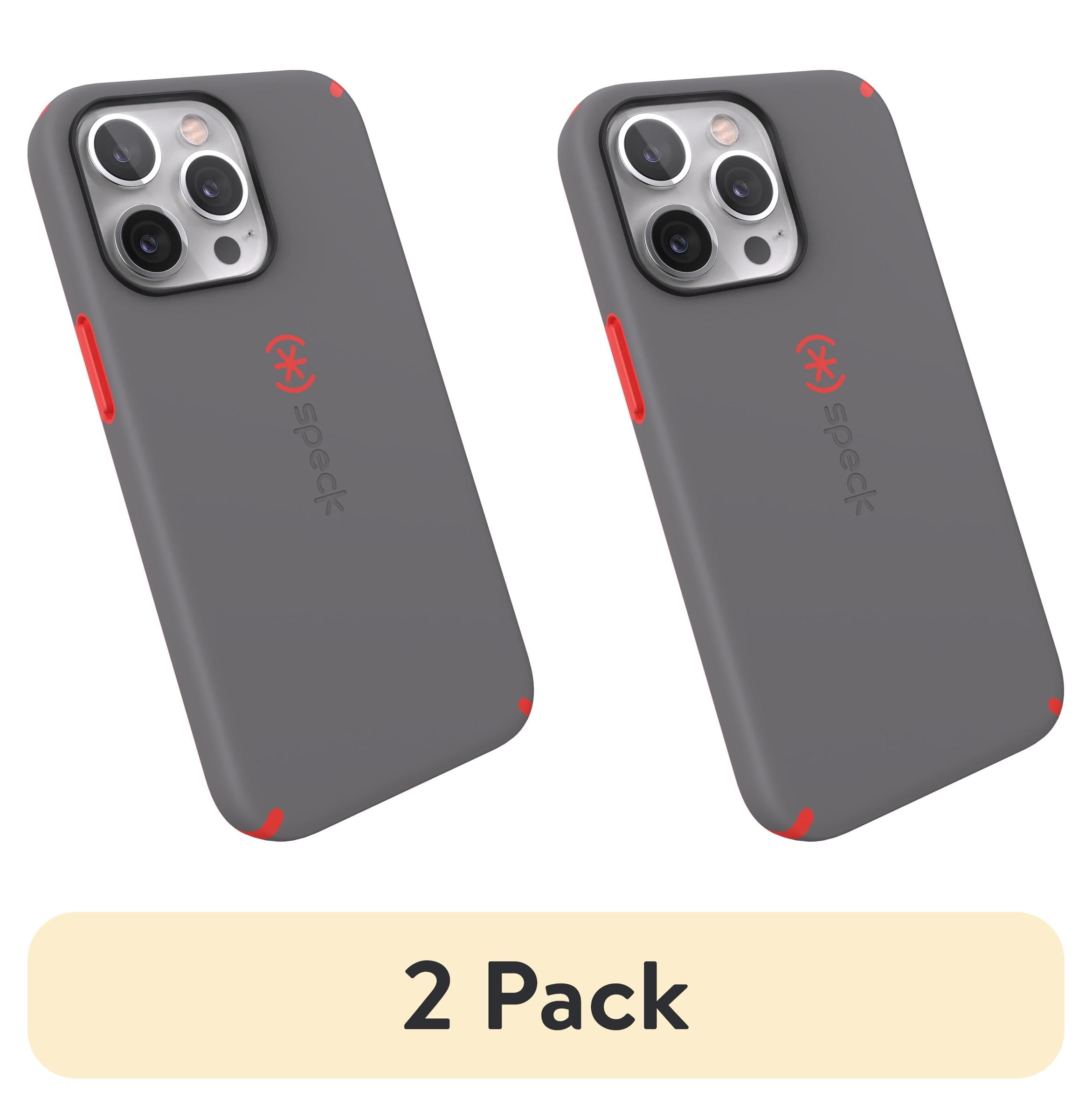 (2 pack) Speck iPhone 13 Pro Candyshell Pro phone case in Moody Gray and Turbo Red