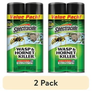 (2 pack) Spectracide Wasp & Hornet Killer Aerosol, Twin Pack, 20 Ounces