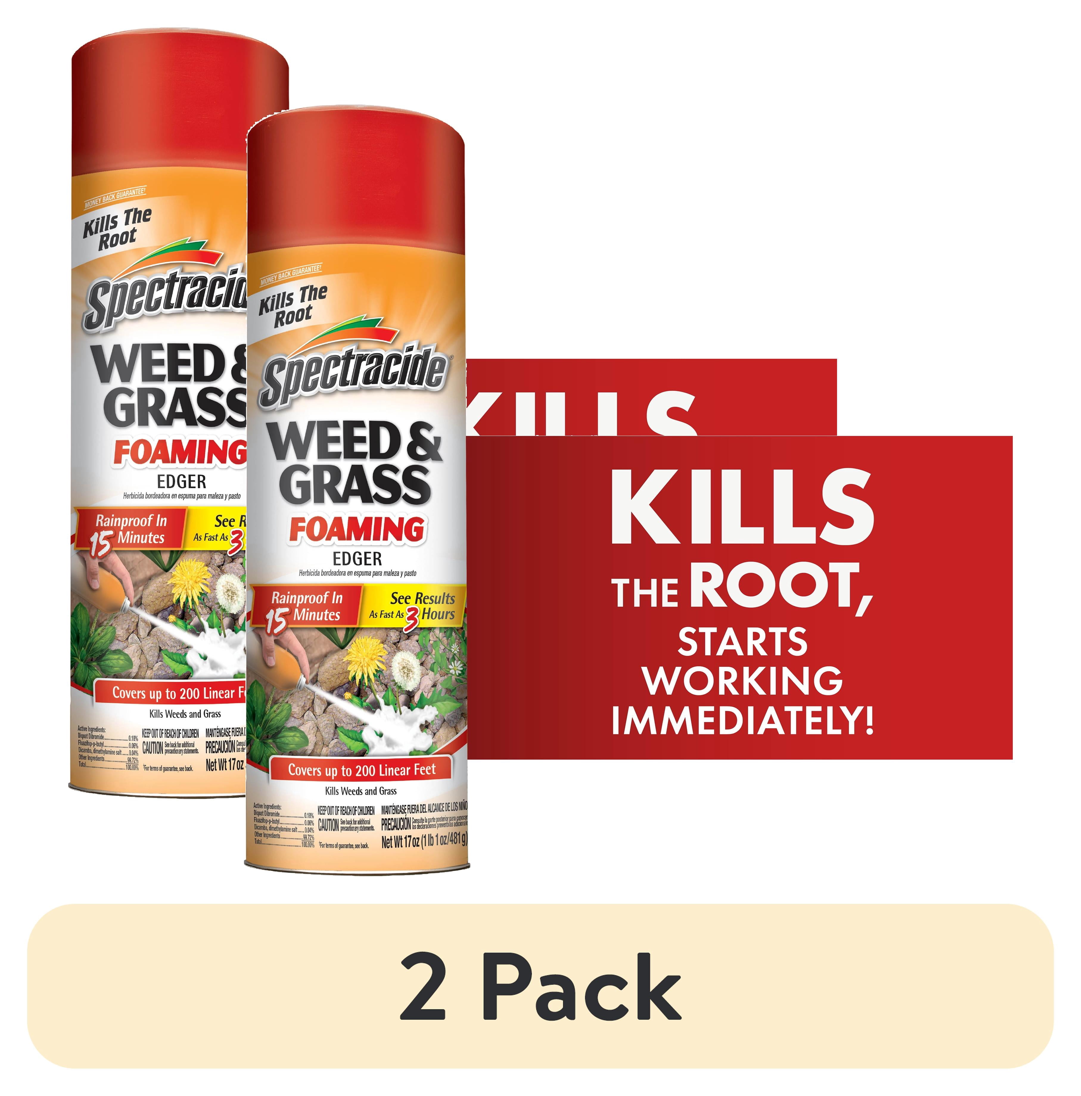 (2 pack) Spectracide Weed And Grass Foaming Edger Aerosol, For Edging Along Yards, 17 Ounces