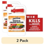 2 pack Spectracide Weed & Grass Killer, Use On Patios, Walkways and Driveways, 1 gal.