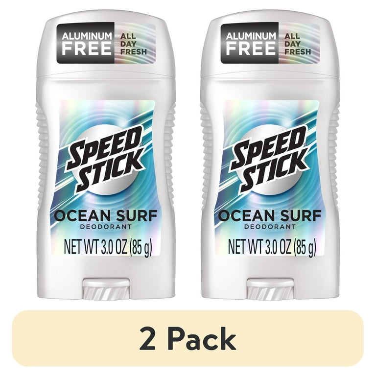 2 pack) Speed Stick Clear Solid Deodorant, 24 HR, Ocean Surf, 3 OZ