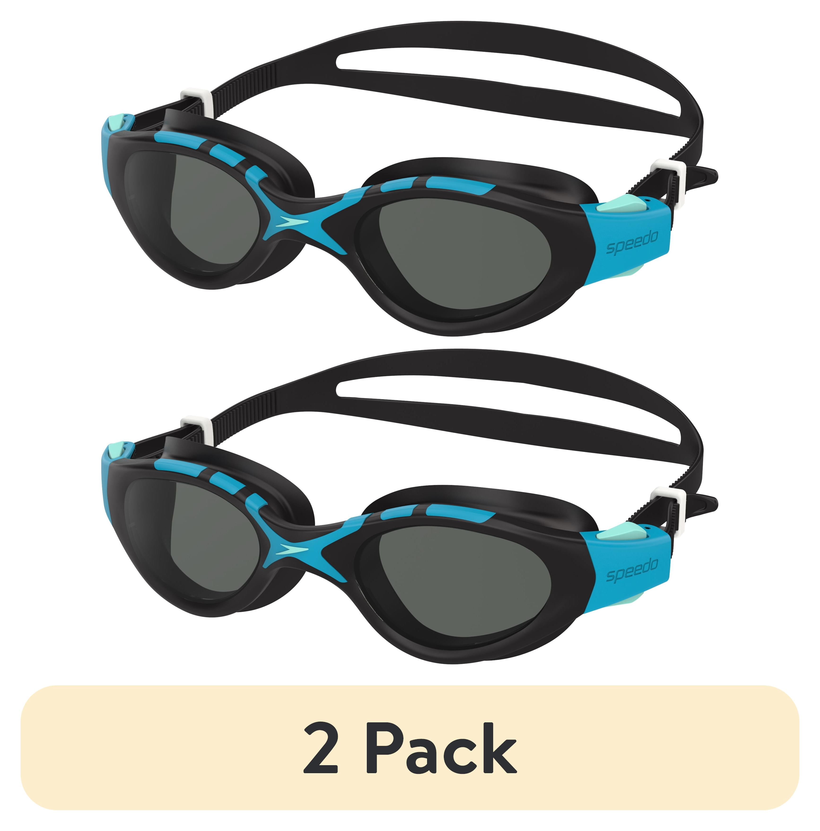 (2 pack) Speedo Junior Seabreeze Swim Goggle, Soft Fit with Anti‑Fog and UV Protection, Ages 6–12