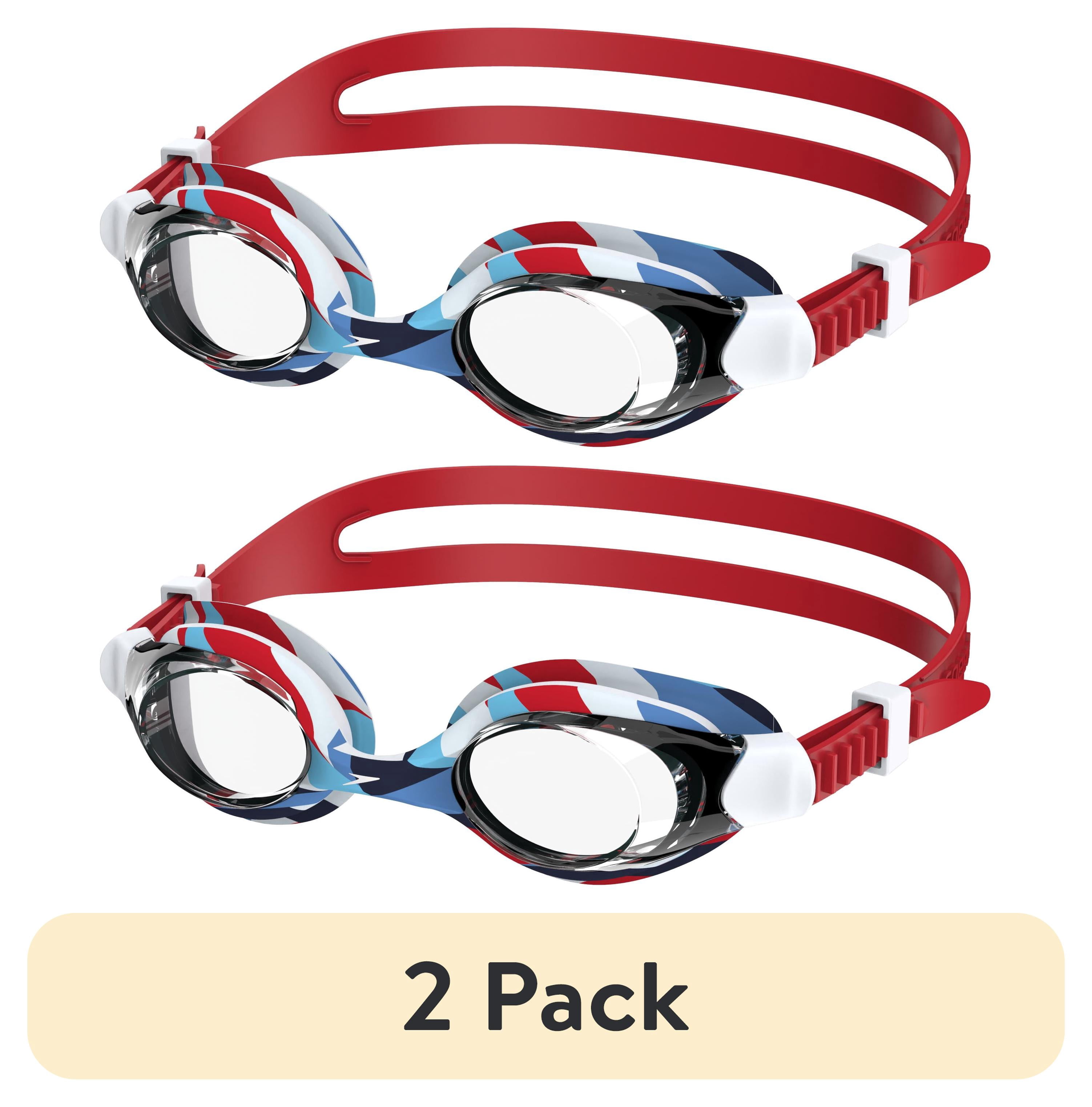 (2 pack) Speedo Kids Clipper Swim Goggle, Soft Fit with Anti‑Fog and UV Protection, Ages 3–6