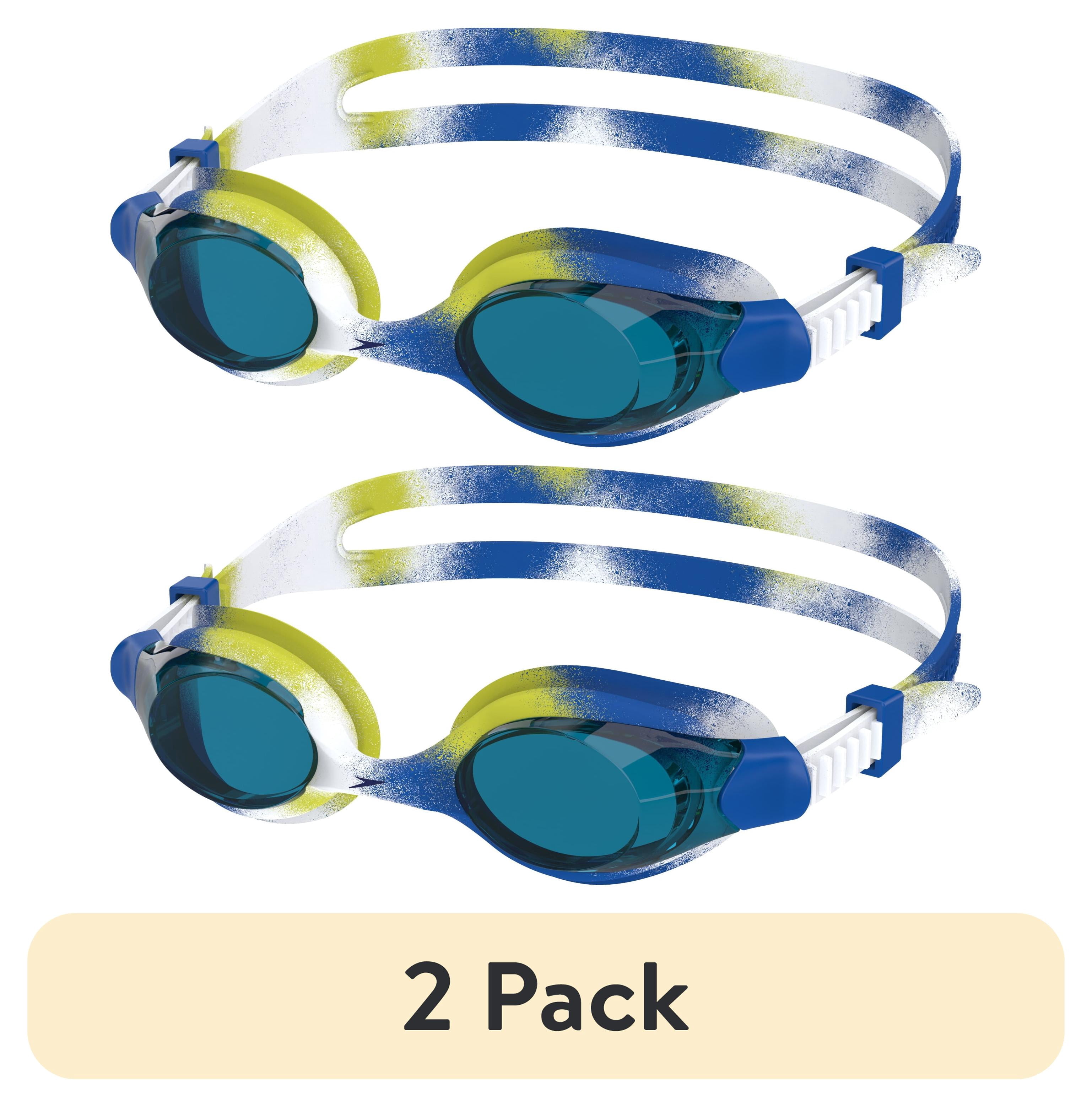 (2 pack) Speedo Kids Clipper Swim Goggle, Soft Fit with Anti‑Fog and UV Protection, Ages 3–6