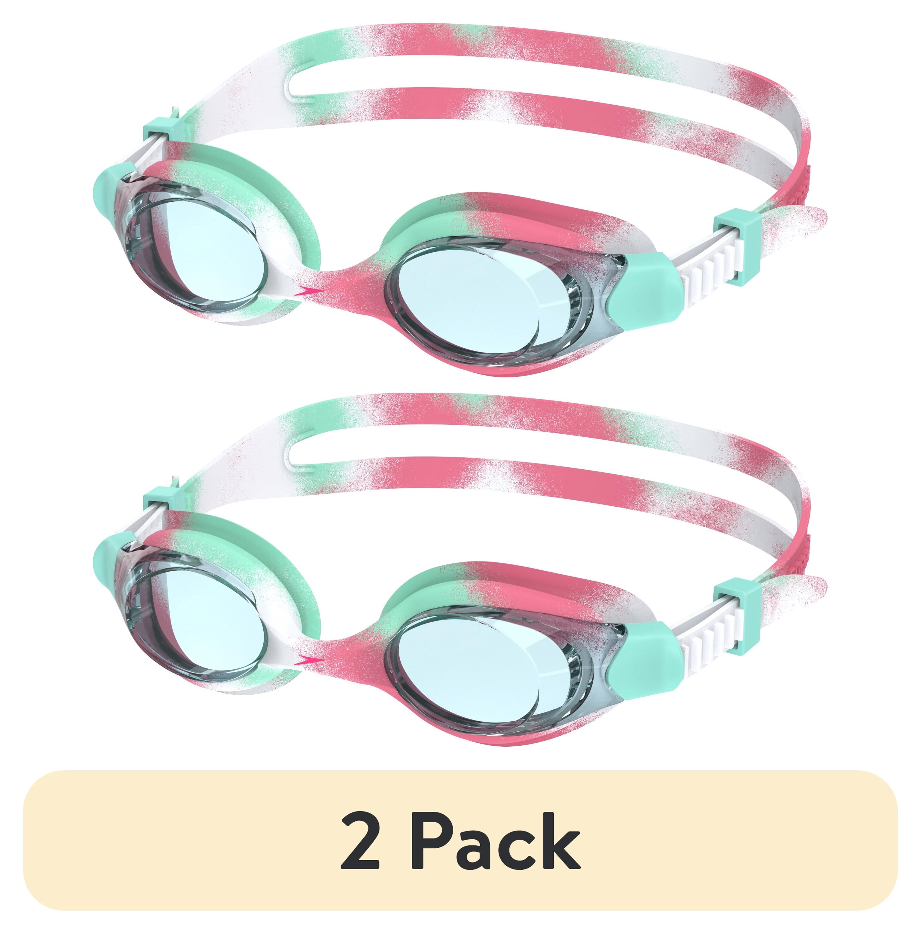 (2 pack) Speedo Kids Clipper Swim Goggle, Soft Fit with Anti‑Fog and UV Protection, Ages 3–6