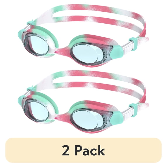 (2 pack) Speedo Kids Clipper Swim Goggle, Soft Fit with Anti‑Fog and UV Protection, Ages 3–6