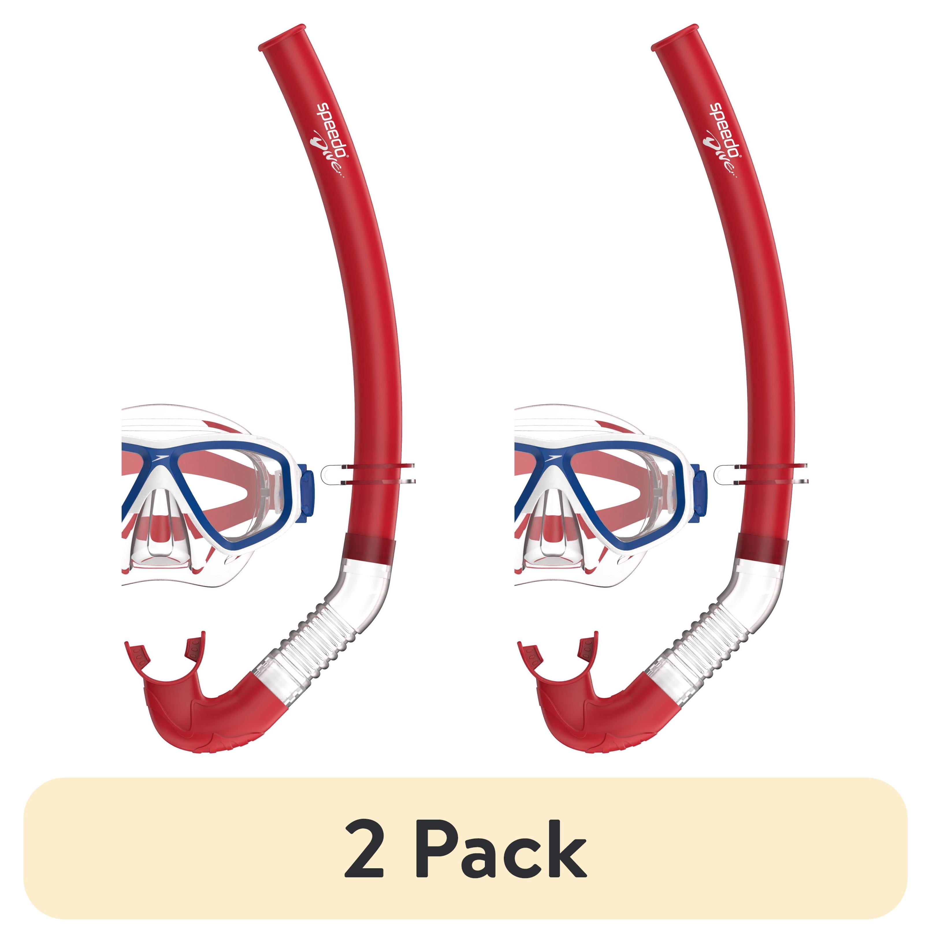 (2 pack) Speedo Kids Compass Swim Mask and Snorkel Set, Soft Fit for Easy Viewing, Ages 3–6