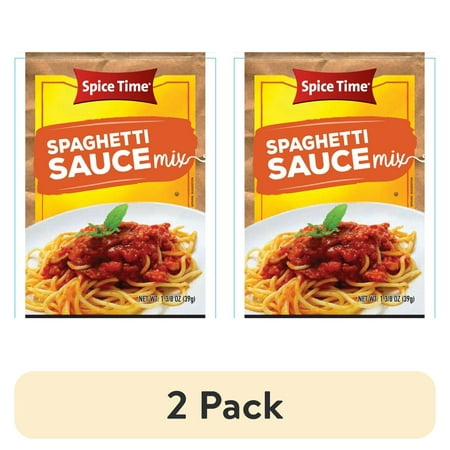 (2 pack) Spice Time Spaghetti Sauce Mix, 1.375 Oz