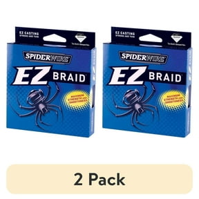 (2 pack) SpiderWire EZ Braid Fishing Line, Moss Green, 50 lb Test Strength, 300 yd