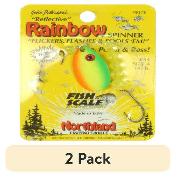 (2 pack) Northland Tackle Mr. Walleye Crawler Hauler Colorado Rig, #5, Firetiger