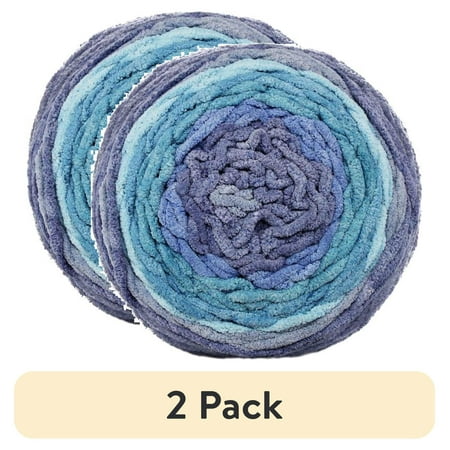 (2 pack) Bernat Blanket Ombre Yarn-Shade Blue Ombre