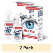 2 pack Splash Redness Reliever Drops for Fast-Acting Whiter Eyes, Hydrating Formula, Daily Use 0.5 Fl Oz