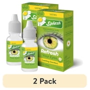 2 pack Splash Refresh Soothing Eyes Drops For Tired Eyes, Contains Chamomile, Daily Use 0.5 Fl Oz