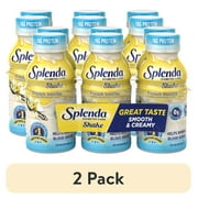 2 pack Splenda Diabetes Care Shake, Meal Replacement to Help Manage Blood Sugar, French Vanilla, 8 oz, 6PK