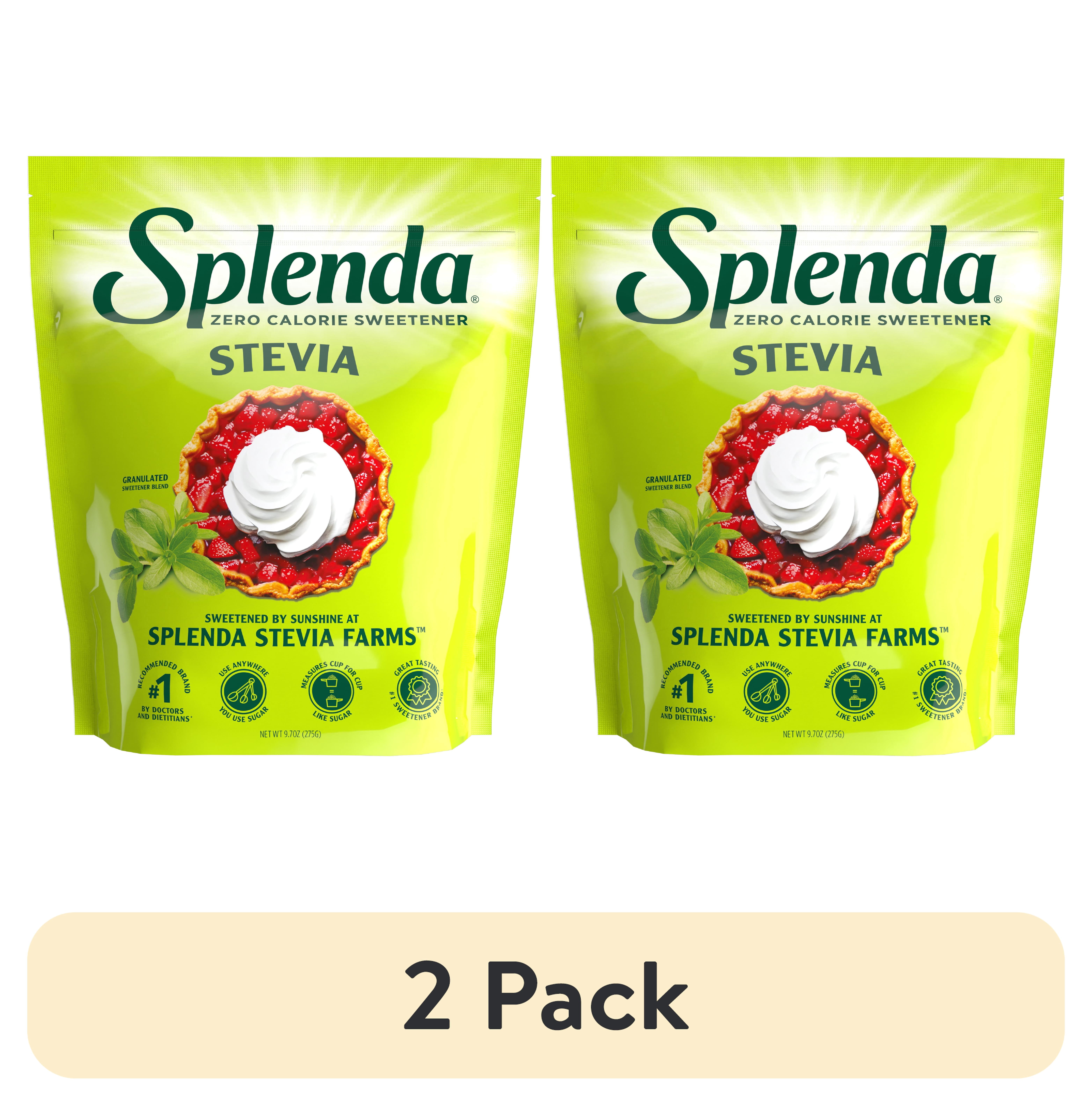 (2 pack) Splenda Stevia Granulated 9.7oz Pouch