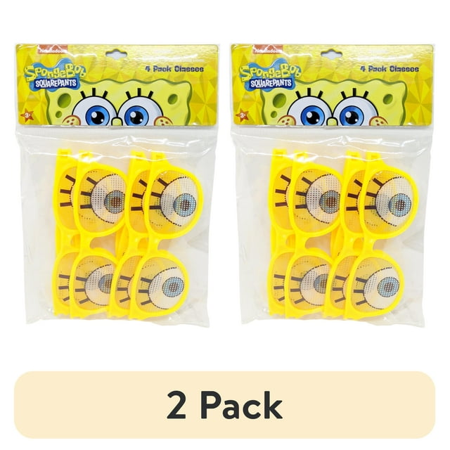 (2 pack) Sponge Bob Square Pants printed Glasses