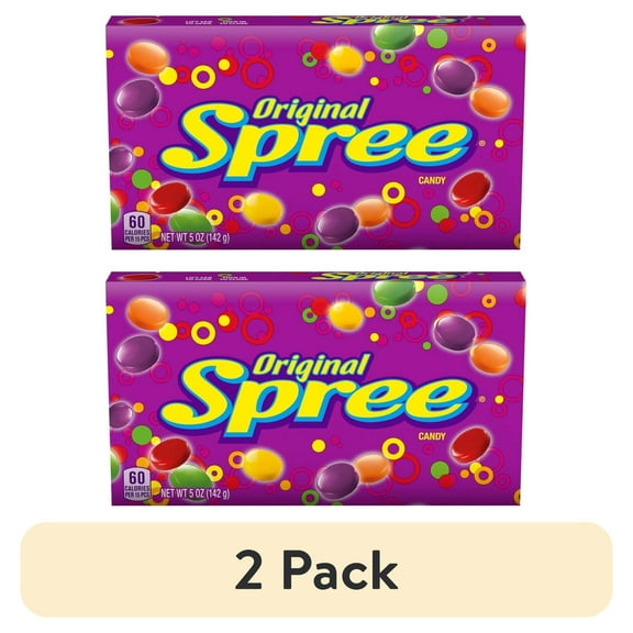 (2 pack) Spree Candy Theater Box, original, 5 Ounce