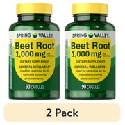 2 pack Spring Valley Beet Root Dietary Supplement, 1000 mg, 90 Count