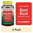 thumbnail interactive-video image 1 of (2 pack) Spring Valley Beet Root Heart Health Dietary Supplement Gummies, Cherry, 500 mg, 60 Count, 1 of 14