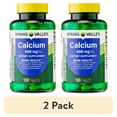 thumbnail interactive-video image 1 of (2 pack) Spring Valley Calcium Bone Health Dietary Supplement Tablets, 600 mg, 100 Count, 1 of 14
