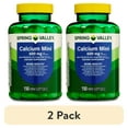thumbnail interactive-video image 1 of (2 pack) Spring Valley Calcium Plus Vitamin D3, Dietary Supplement, 150 Mini Softgels, 1 of 14