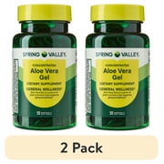 (2 pack) Spring Valley Aloe Vera Gel Dietary Supplement for Digestive Health, 50 Softgels