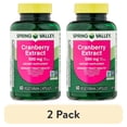 thumbnail interactive-video image 1 of (2 pack) Spring Valley Cranberry Extract Urinary Tract Support Vegetarian Capsules, 500mg, 60 Count, 1 of 5