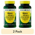 thumbnail image 1 of (2 pack) Spring Valley Maca Dietary Supplement Vegetarian Capsules for General Wellness, 500 mg, 90 Count, 1 of 12