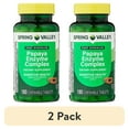 thumbnail interactive-video image 1 of (2 pack) Spring Valley Papaya Enzyme Complex Chewable Tablets Dietary Supplement, Digestive Health, 180 Count, 1 of 16